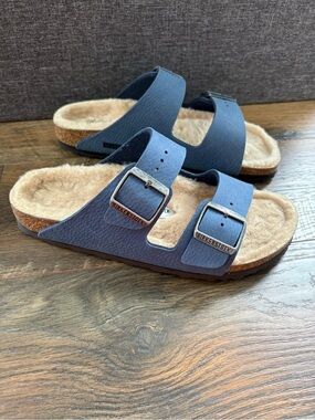 Birkenstock Arizona Shearling Blue Size 8 EU 39